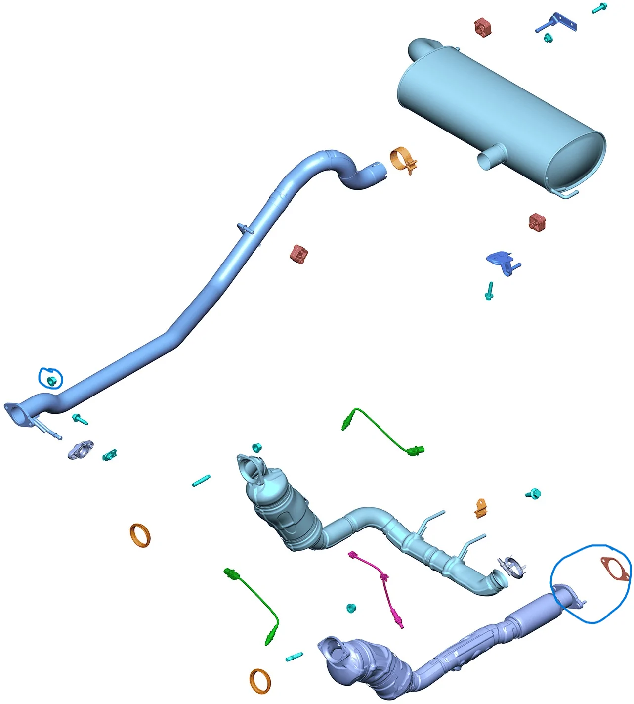 Ford Bronco Torque Specs for nut between Catalyst Assembly and Front Exhaust Pipe 1717521795107-91