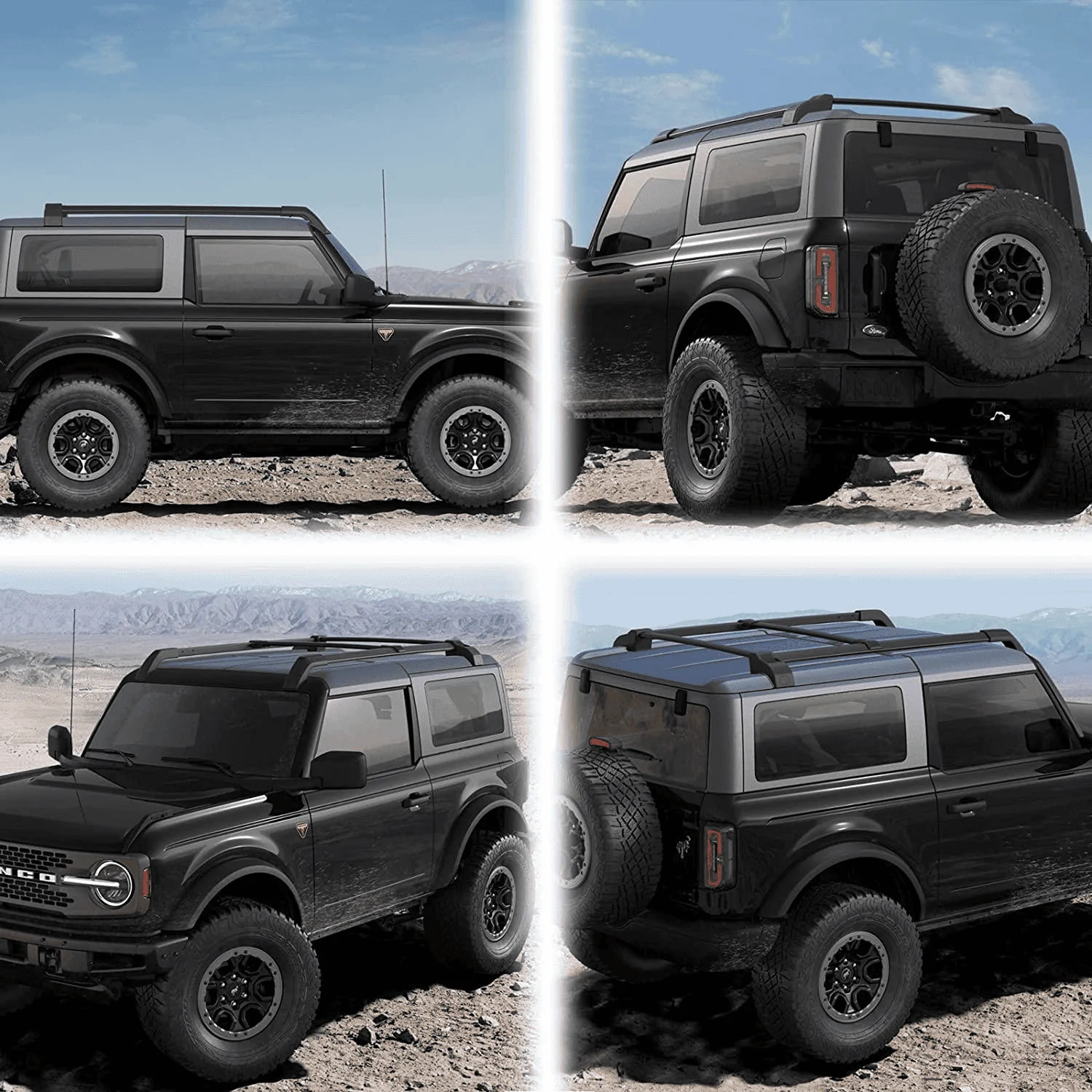 Roof Rack Rails Cross Bar Kit | Bronco6G - 2021+ Ford Bronco & Bronco ...