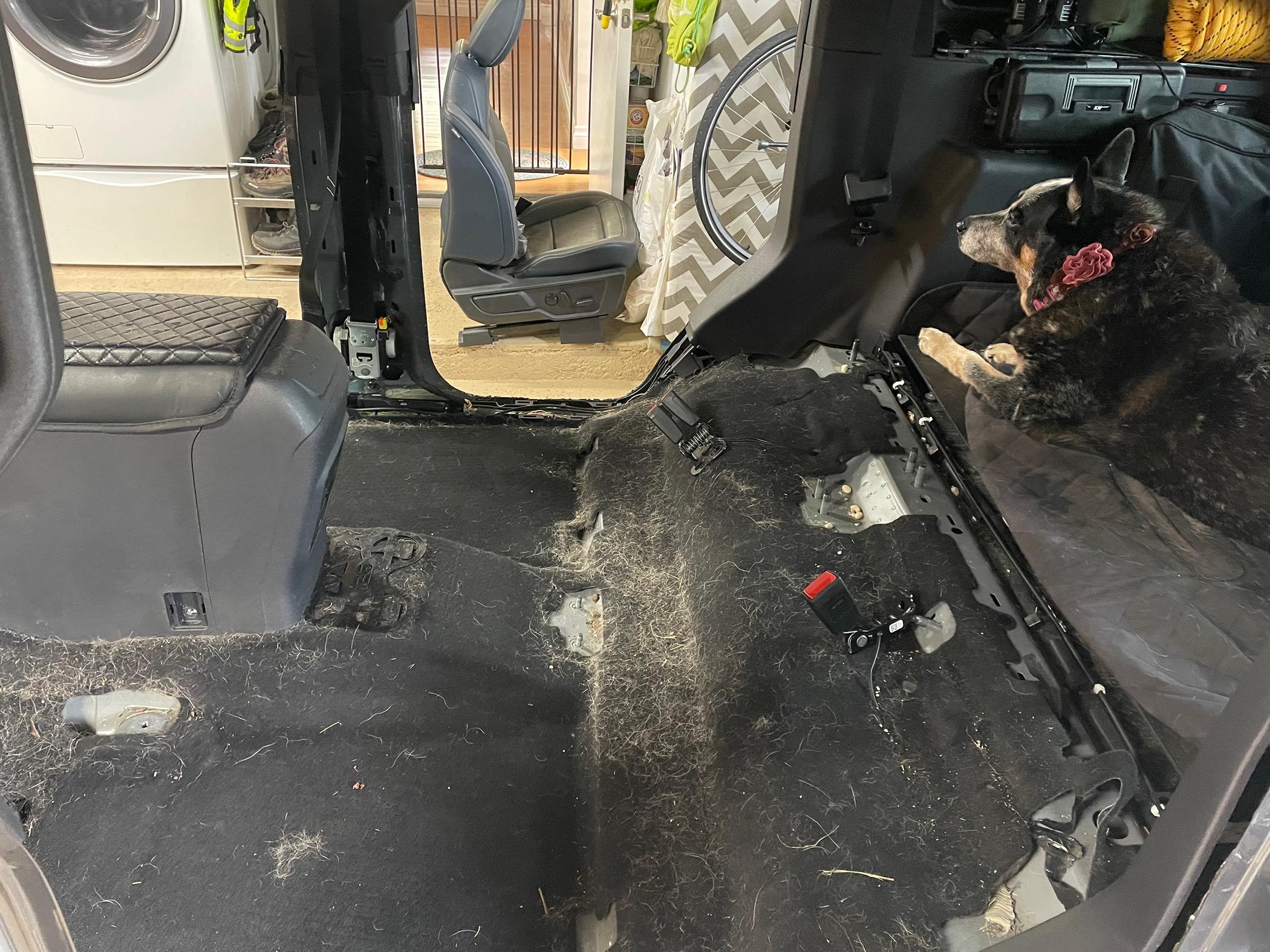 Ford Bronco Armorlite 4dr washout floor install complete IMG_2308