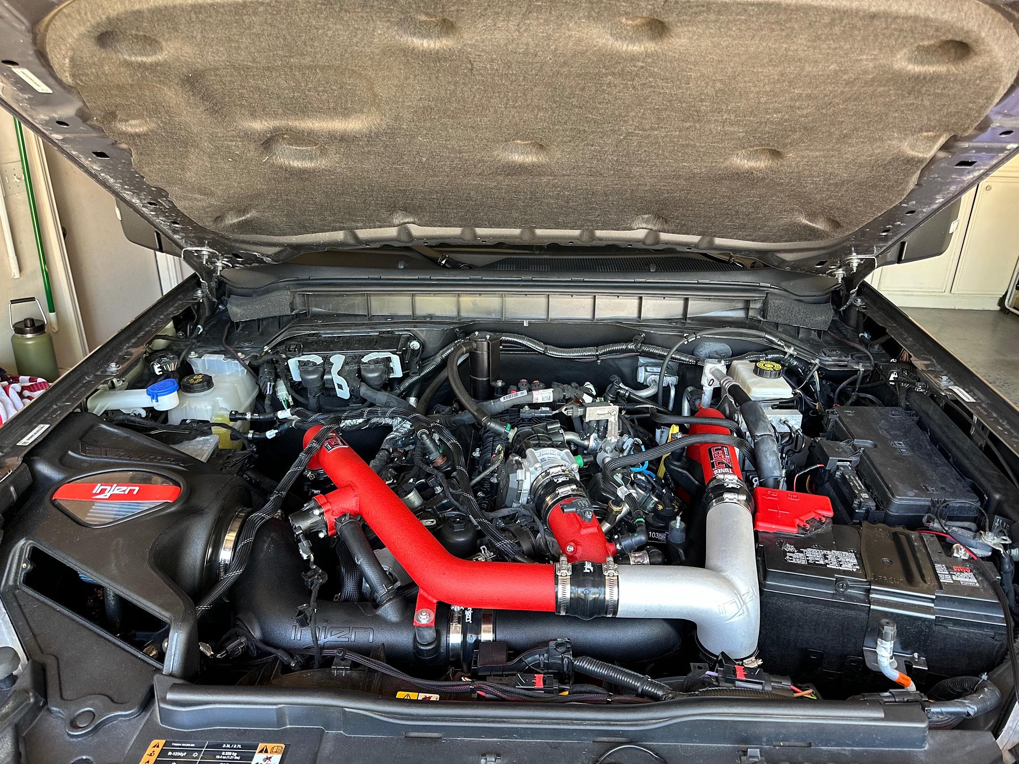 Ford Bronco Injen Intake & Charge Pipe installed on 2.7 Bronco IMG_1651