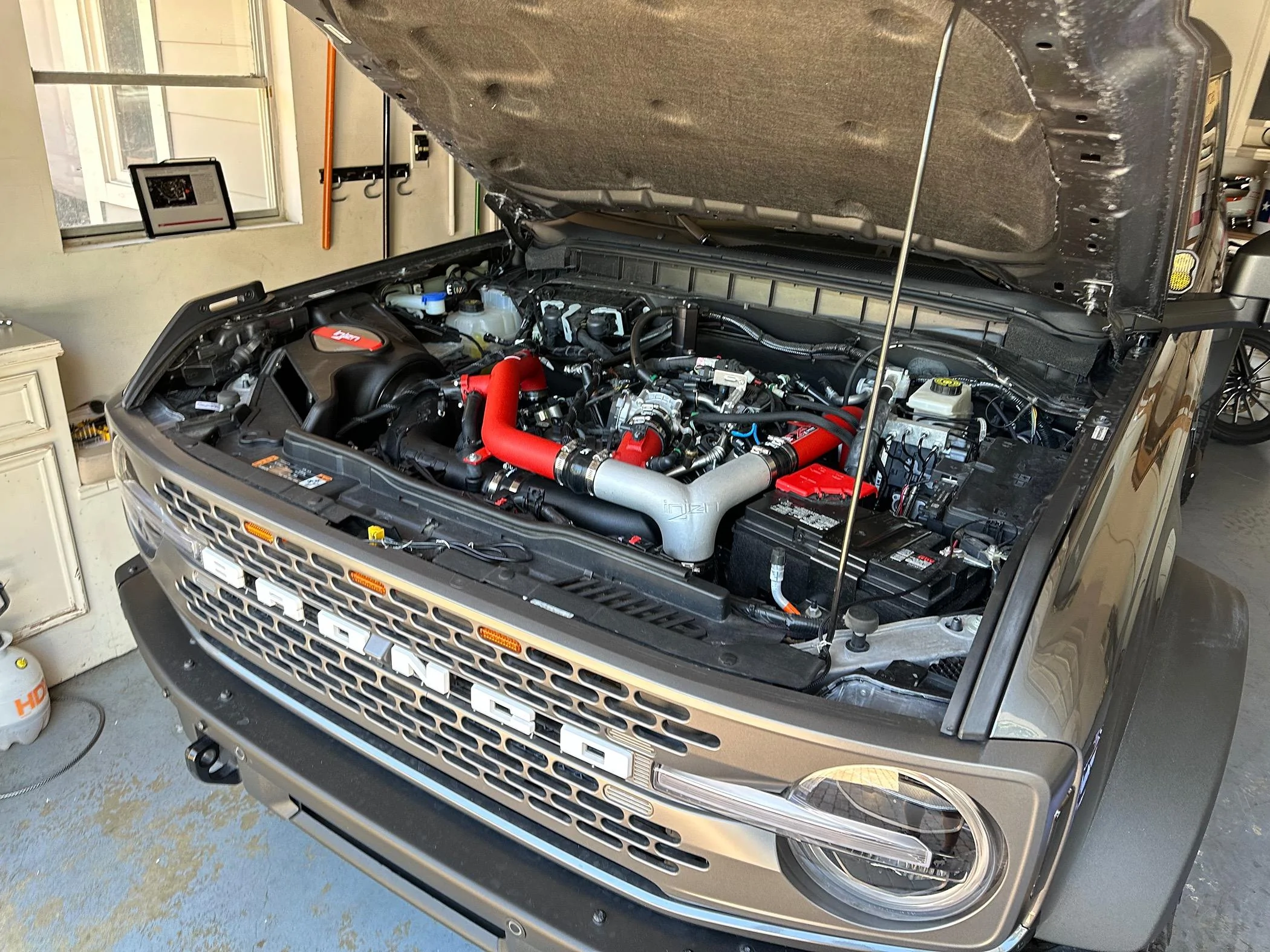 Ford Bronco Injen Intake & Charge Pipe installed on 2.7 Bronco IMG_1656