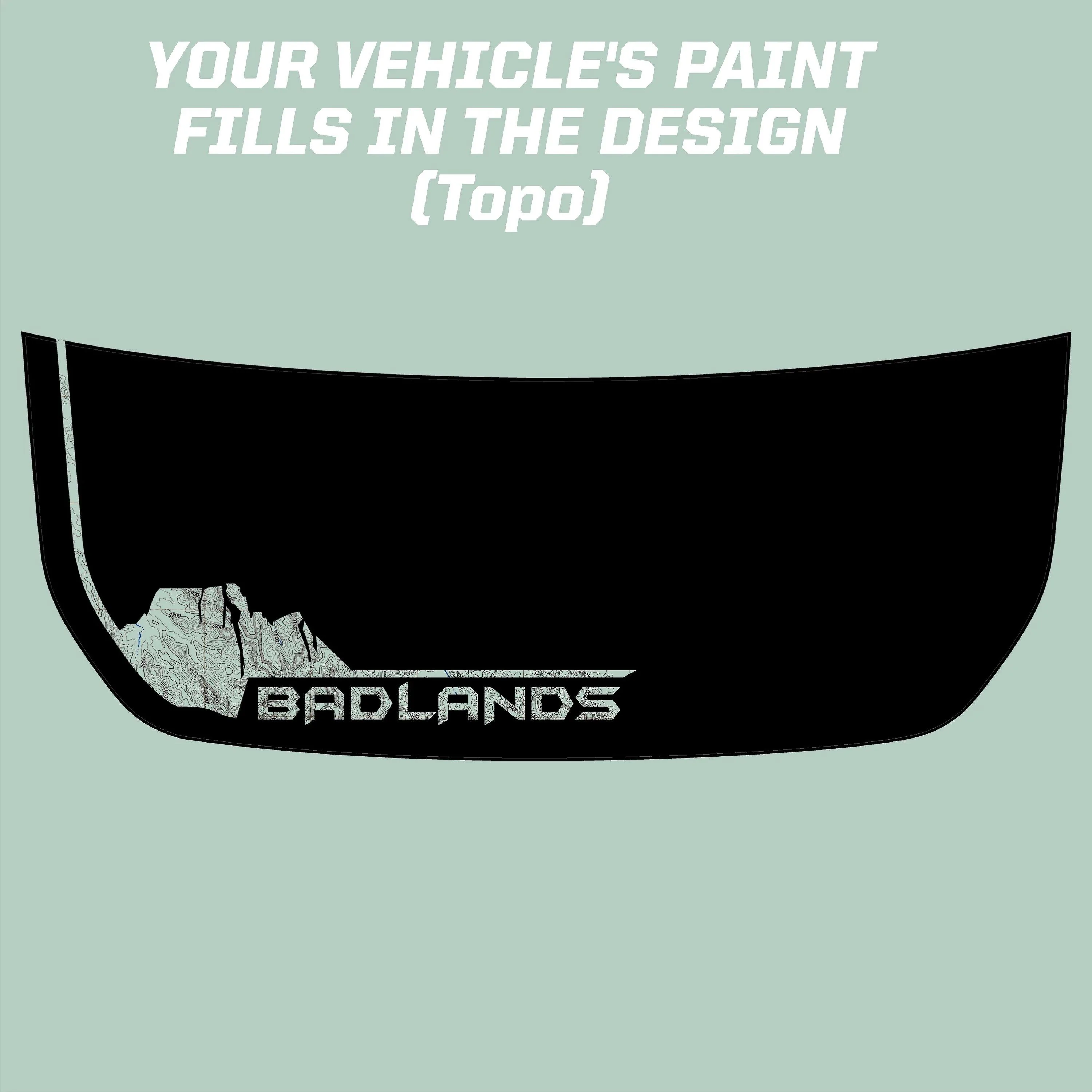 Ford Bronco Badlands (SD) Hood Overlay 2.0 1717945828184-yu