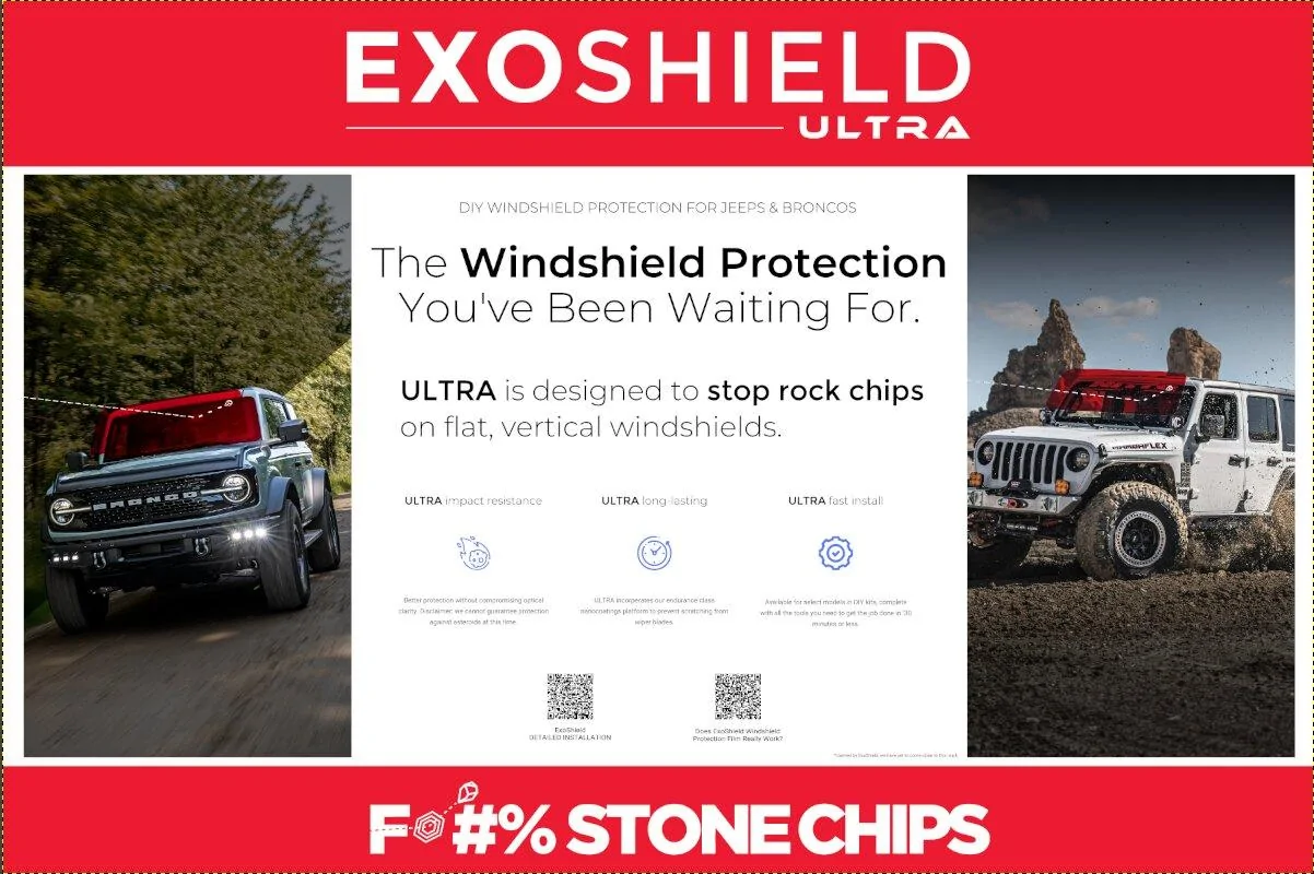 Ford Bronco Windshield Replacement exoshield ad