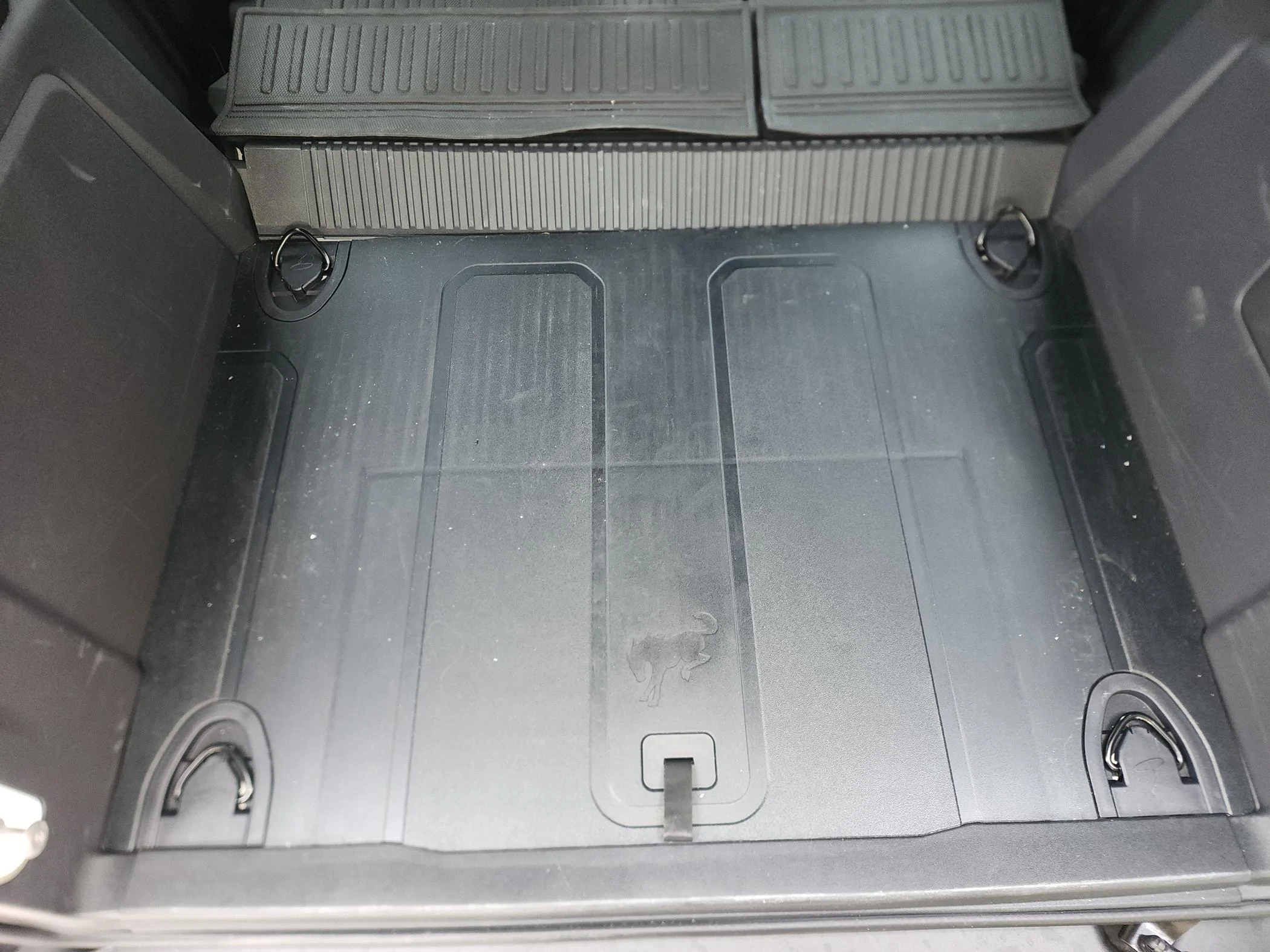 Ford Bronco Cargo area tie down rings track (airline track) install 20240608_084033