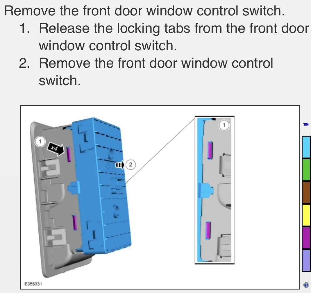 Ford Bronco Rubber breaking around window controls IMG_3721