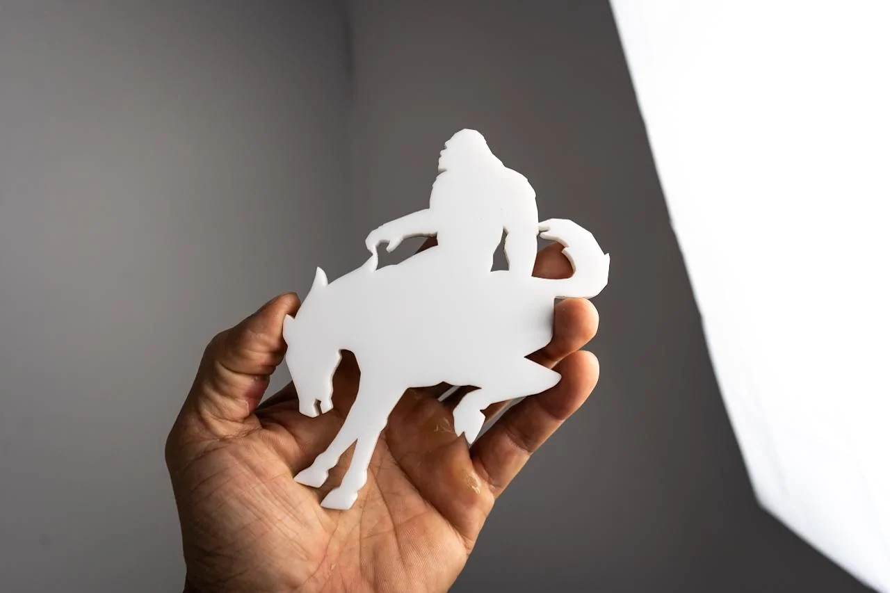 Ford Bronco Buckquatch Acrylic Emblem DSC00120