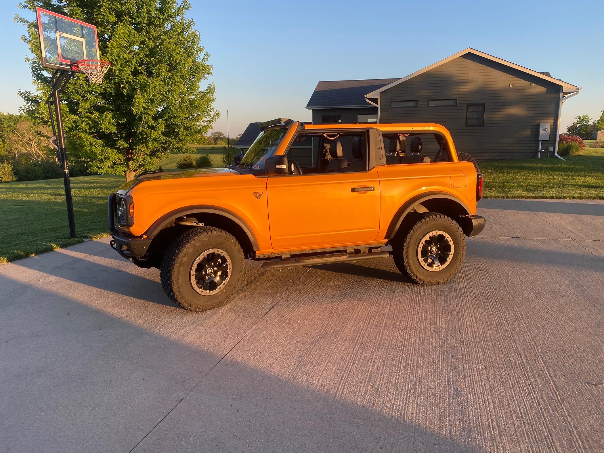 Ford Bronco Hard top honeycombing and cracking from underneath surface IMG_0245