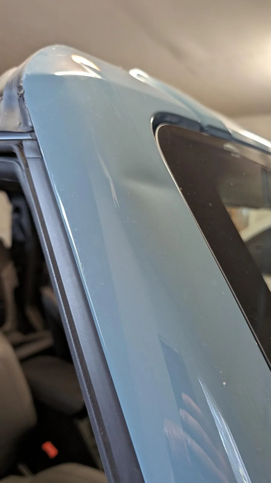 Ford Bronco A pillar dent PXL_20240616_231703067