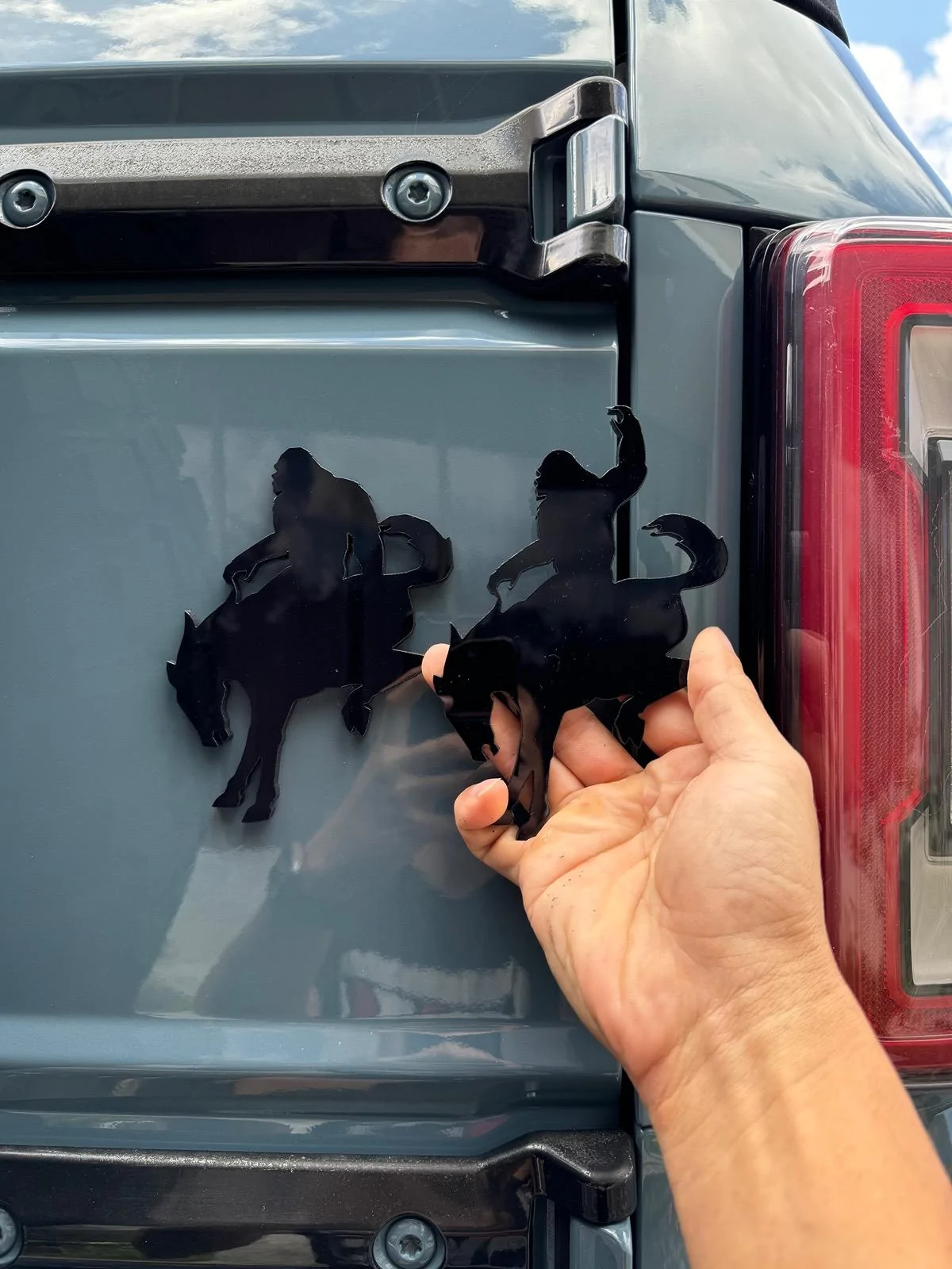 Ford Bronco Buckquatch Acrylic Emblem IMG_9778