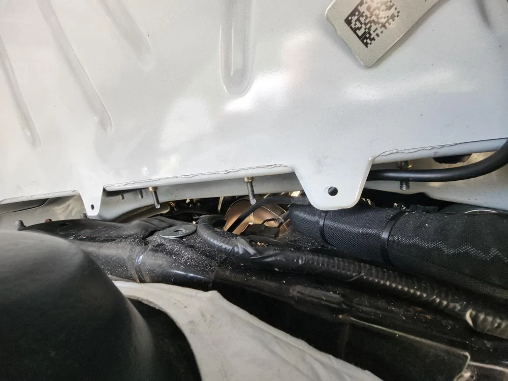 Ford Bronco Cargo area tie down rings track (airline track) install Underside drivers sid