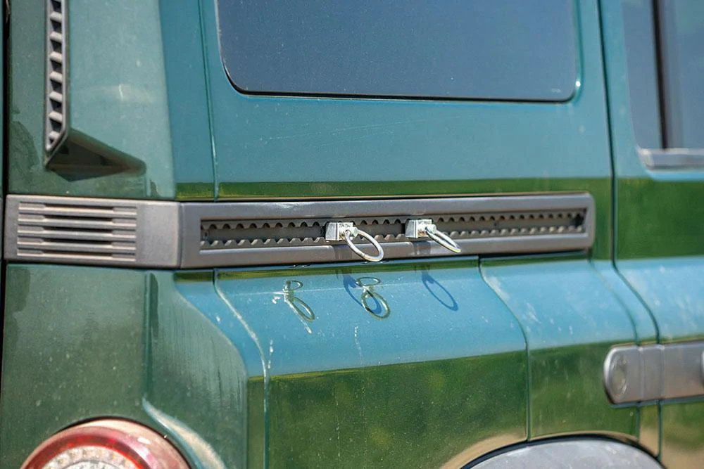 Ford Bronco Cargo area tie down rings track (airline track) install Grenadier_review_09