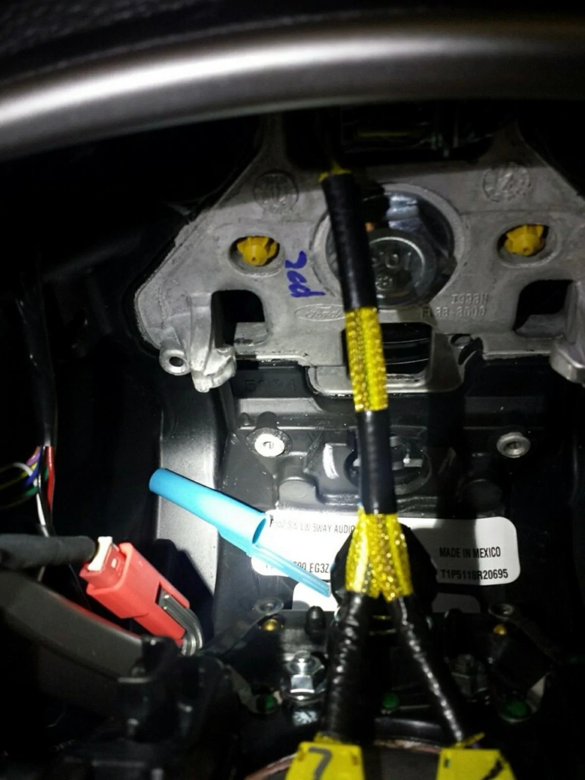 Ford Bronco Rattling Inside Steering Wheel IMG_3782