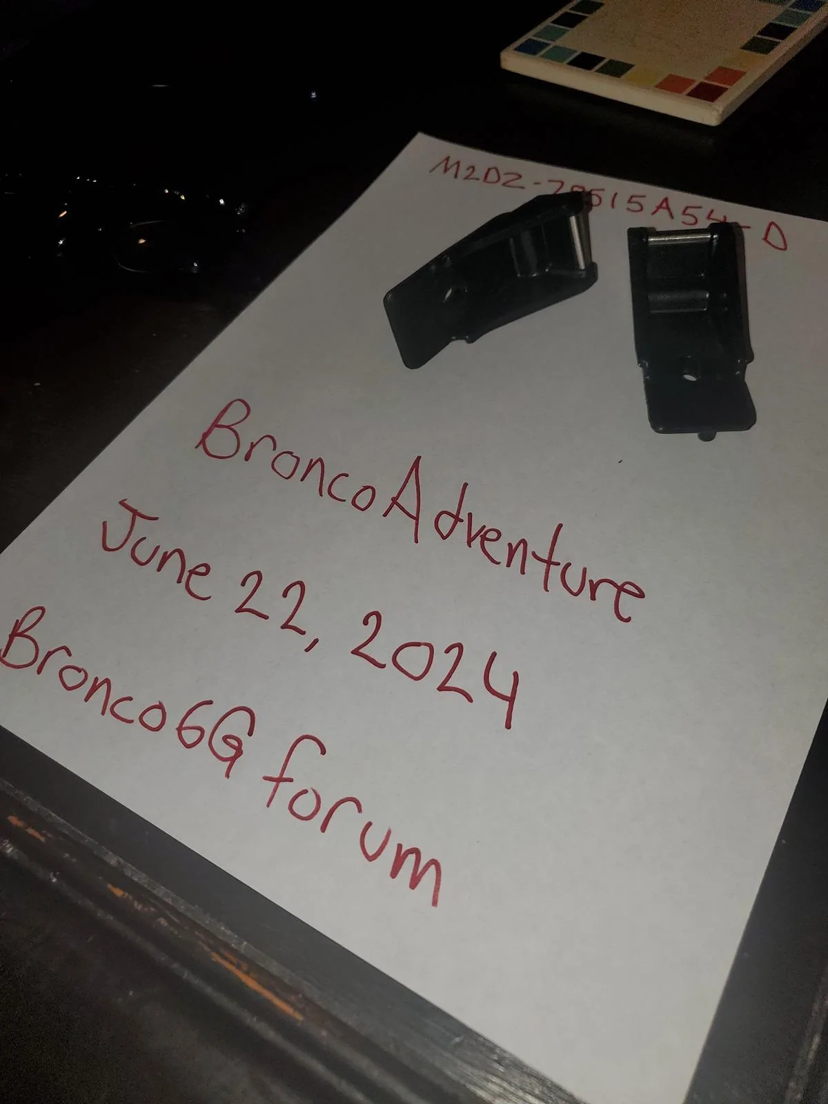 Ford Bronco FS - Soft top receiver brackets 20240622_202717