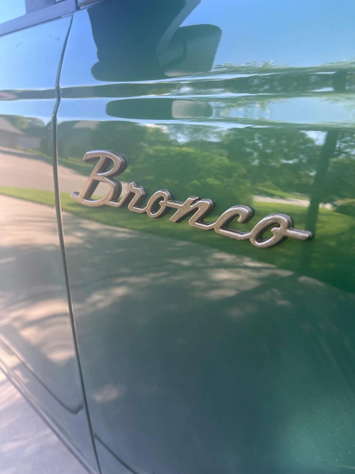 Bronze script logo - DIY spray painted | Bronco6G - 2021+ Ford Bronco ...