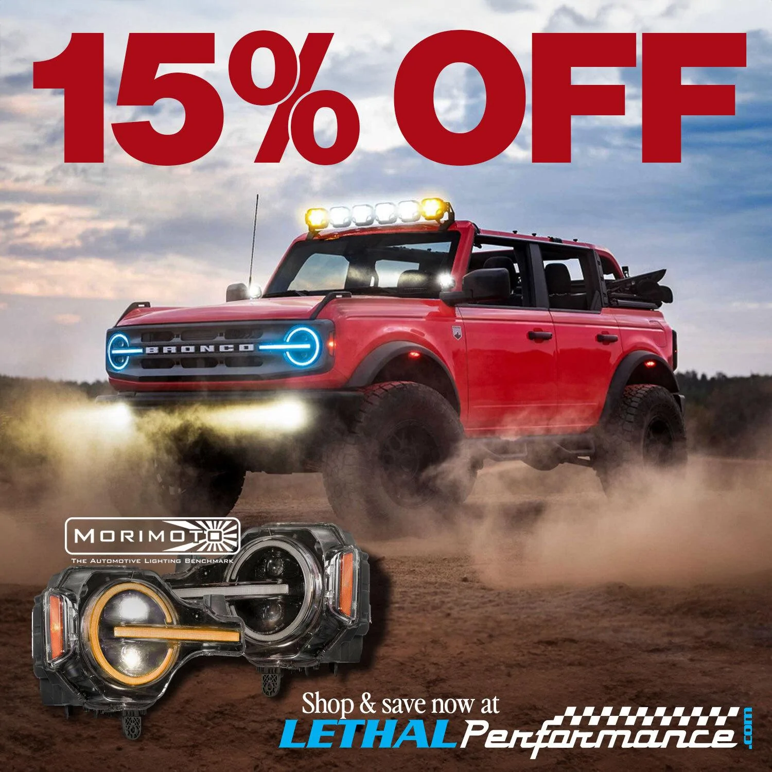 Ford Bronco Morimoto Sale Here at Lethal Performance!! morimoto_bronco