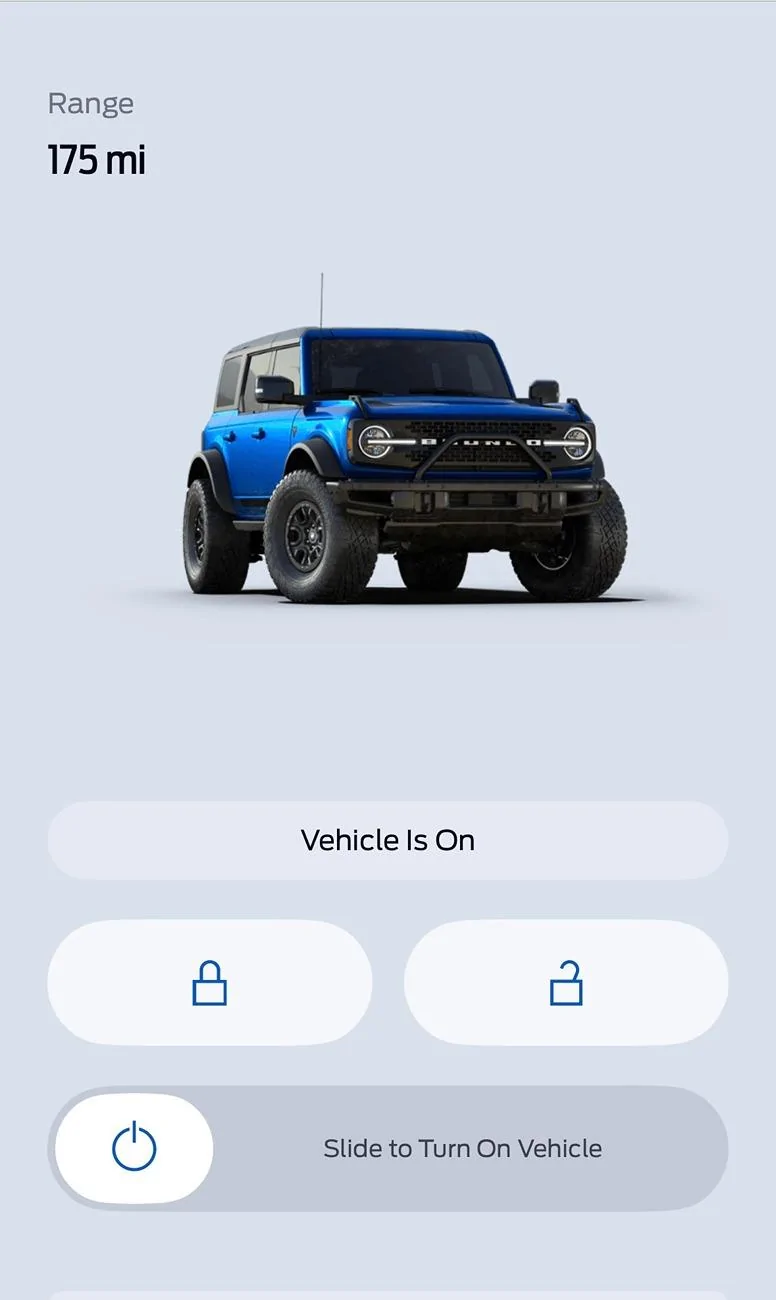 Ford Bronco FordPass App v5.0 Launched unnamed