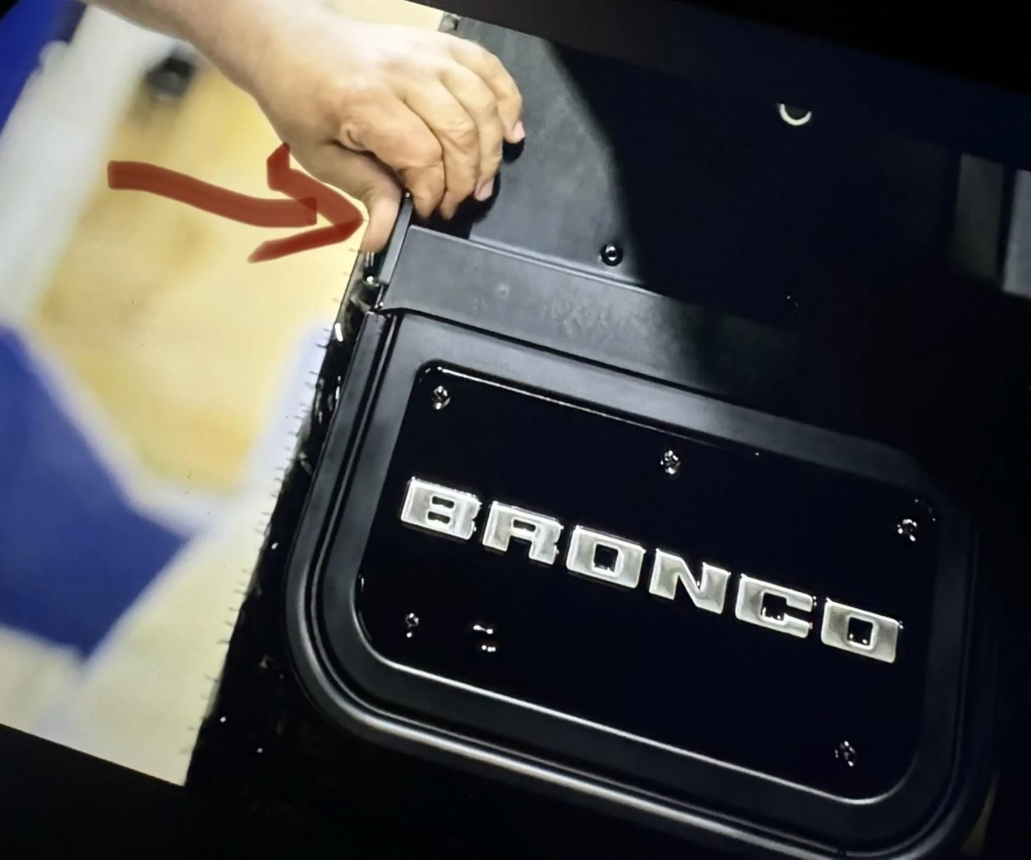 Ford Bronco Gatorback mudflap clips IMG_6423