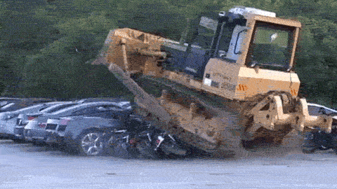 Ford Bronco Ran Across This… car-crushed-giff-bf18