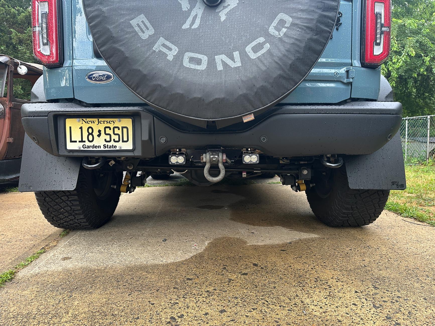 Ford Bronco Rear fog bracket IMG_6098