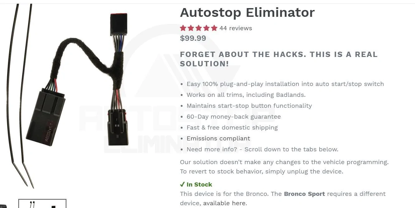Ford Bronco Disable Auto Start Stop on 2024 Bronco ? 1719773458706-jx