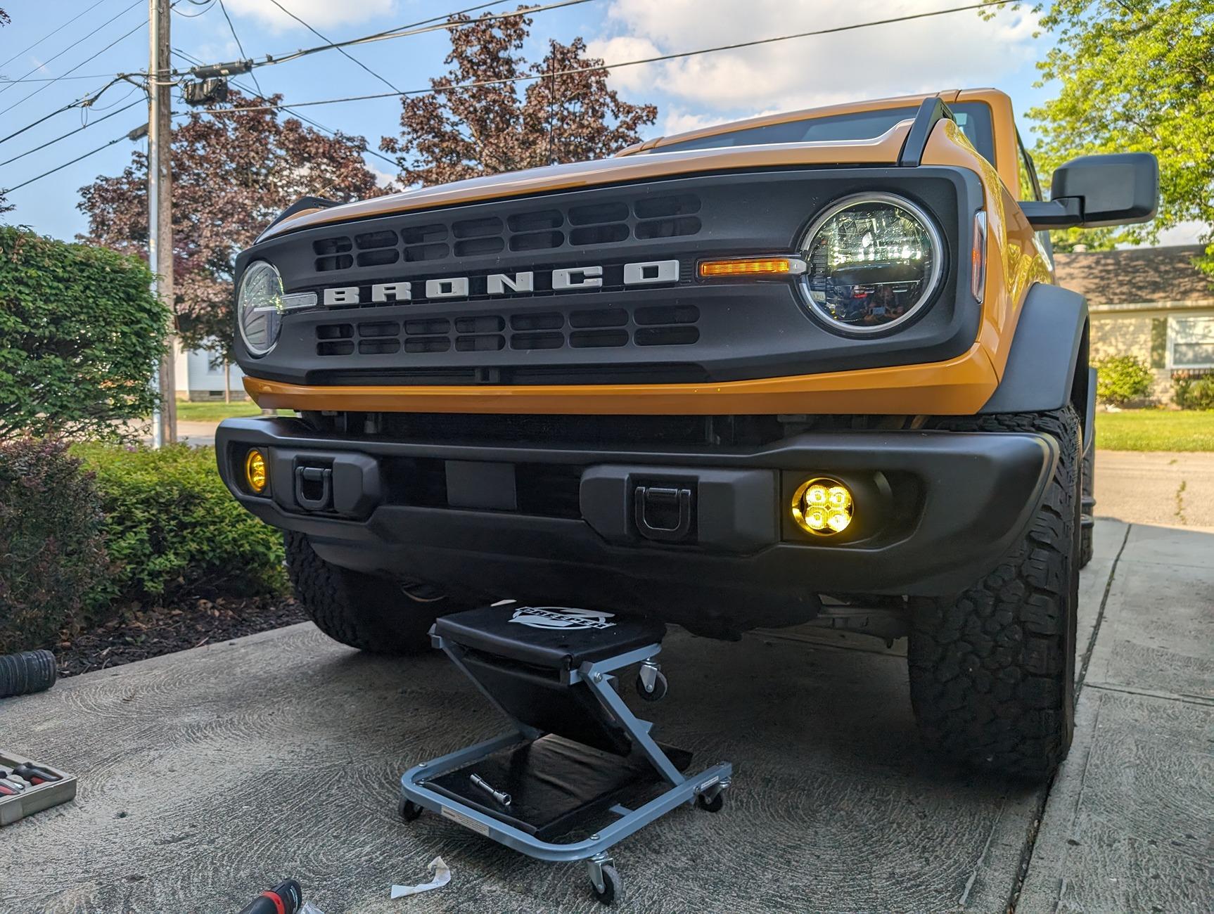 Ford Bronco Capable Bumper Upgraded with Diode Dynamic Fogs and Spots PXL_20240621_221221619.MP