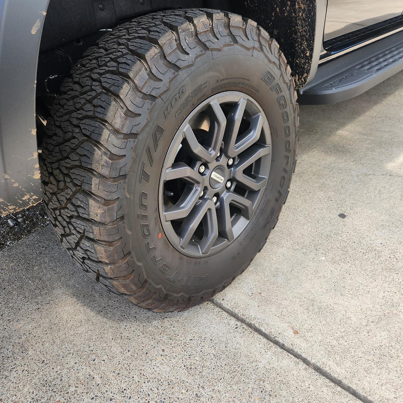 Oregon - BFG AT KO3 285/70/17 on Ranger Raptor wheels! | Bronco6G ...