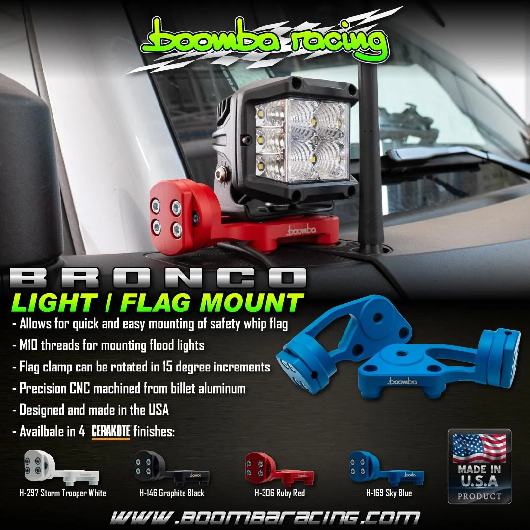 Ford Bronco Boomba Racing Bronco Light / Flag Mount Bronco_Flag_Mount