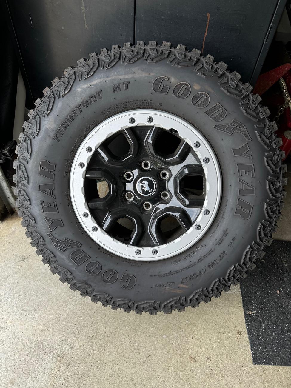 Ford Bronco Sold 5 Sasquatch wheels/tire IMG_2204