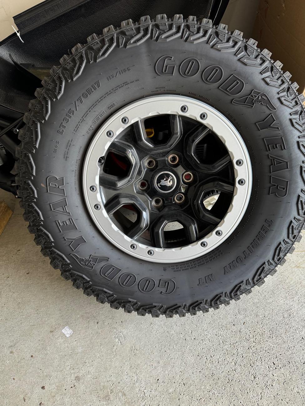 Ford Bronco Sold 5 Sasquatch wheels/tire IMG_2202