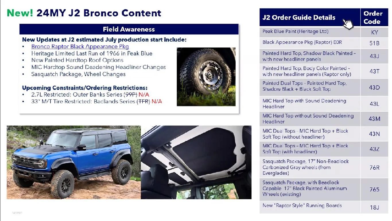 Ford Bronco Shadow Black painted hard top? painted roof options (1)