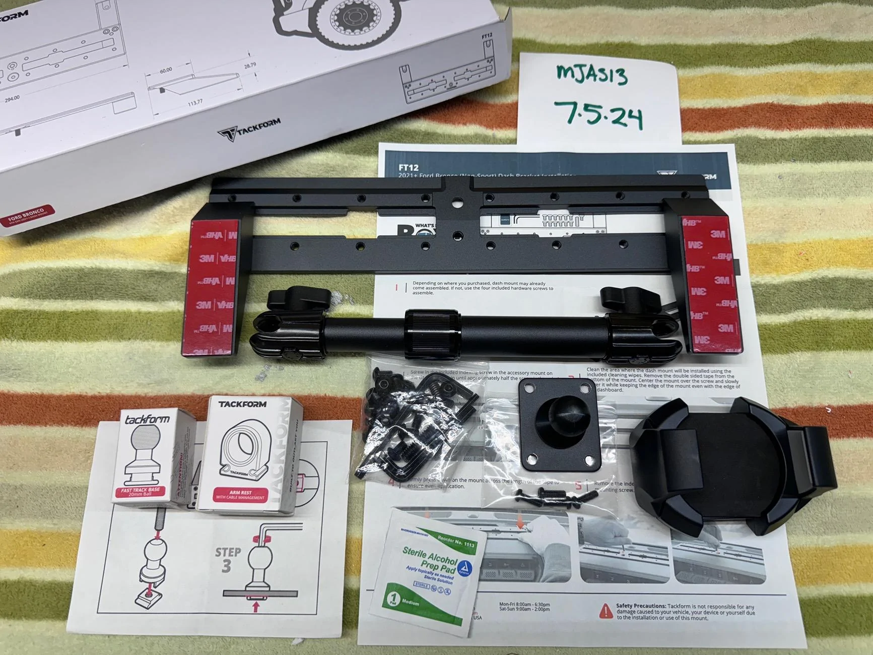 Ford Bronco FOR SALE - TACHFORM Dash Mount Kit - Will Ship IMG_8402