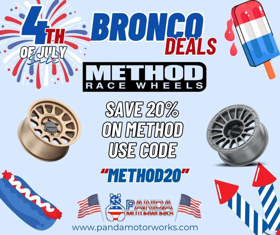 Ford Bronco 20% Off Method Race Wheels Ends TODAY! Save10 (3)