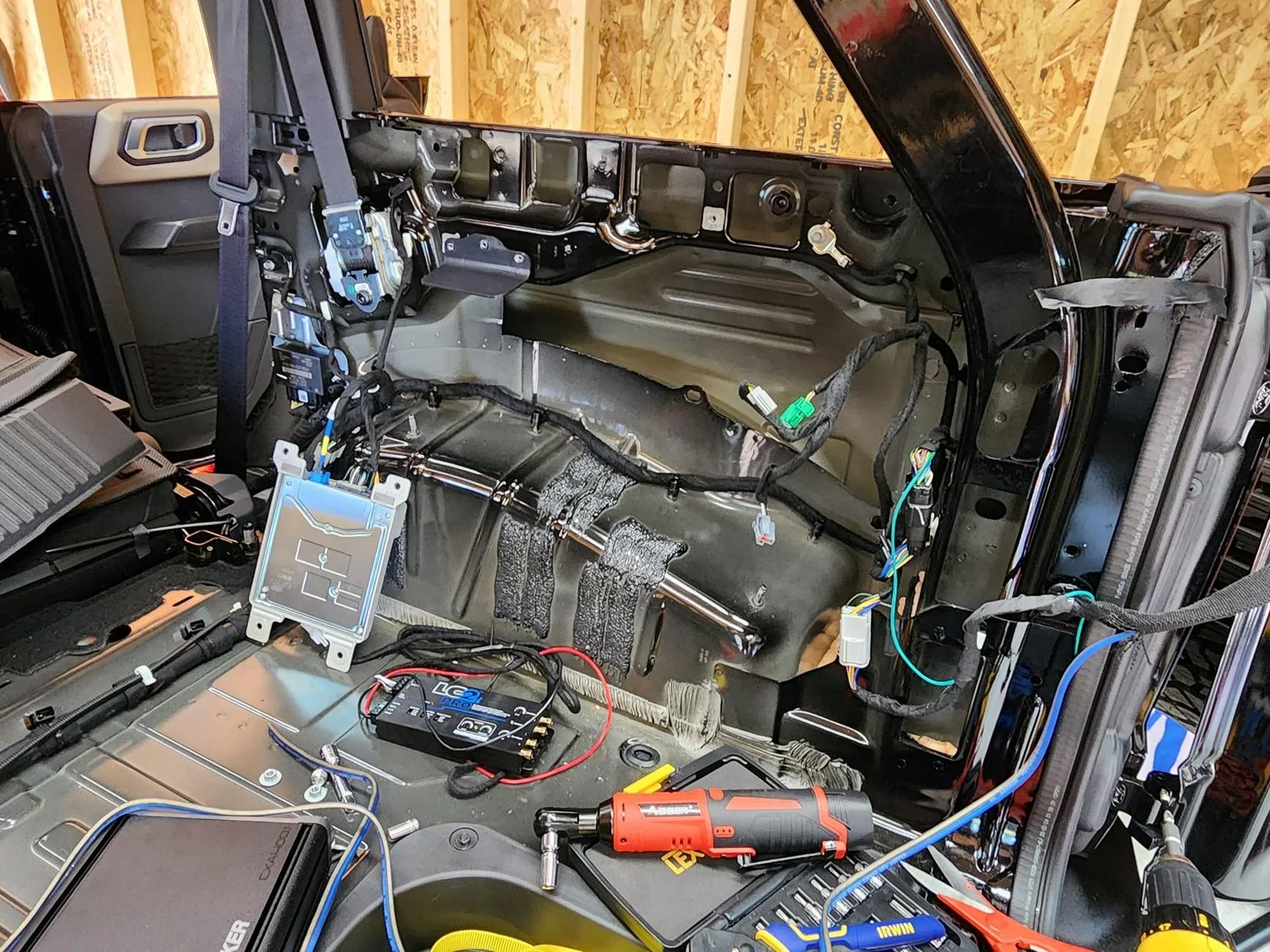 Ford Bronco B&O sub replacement sub-removed