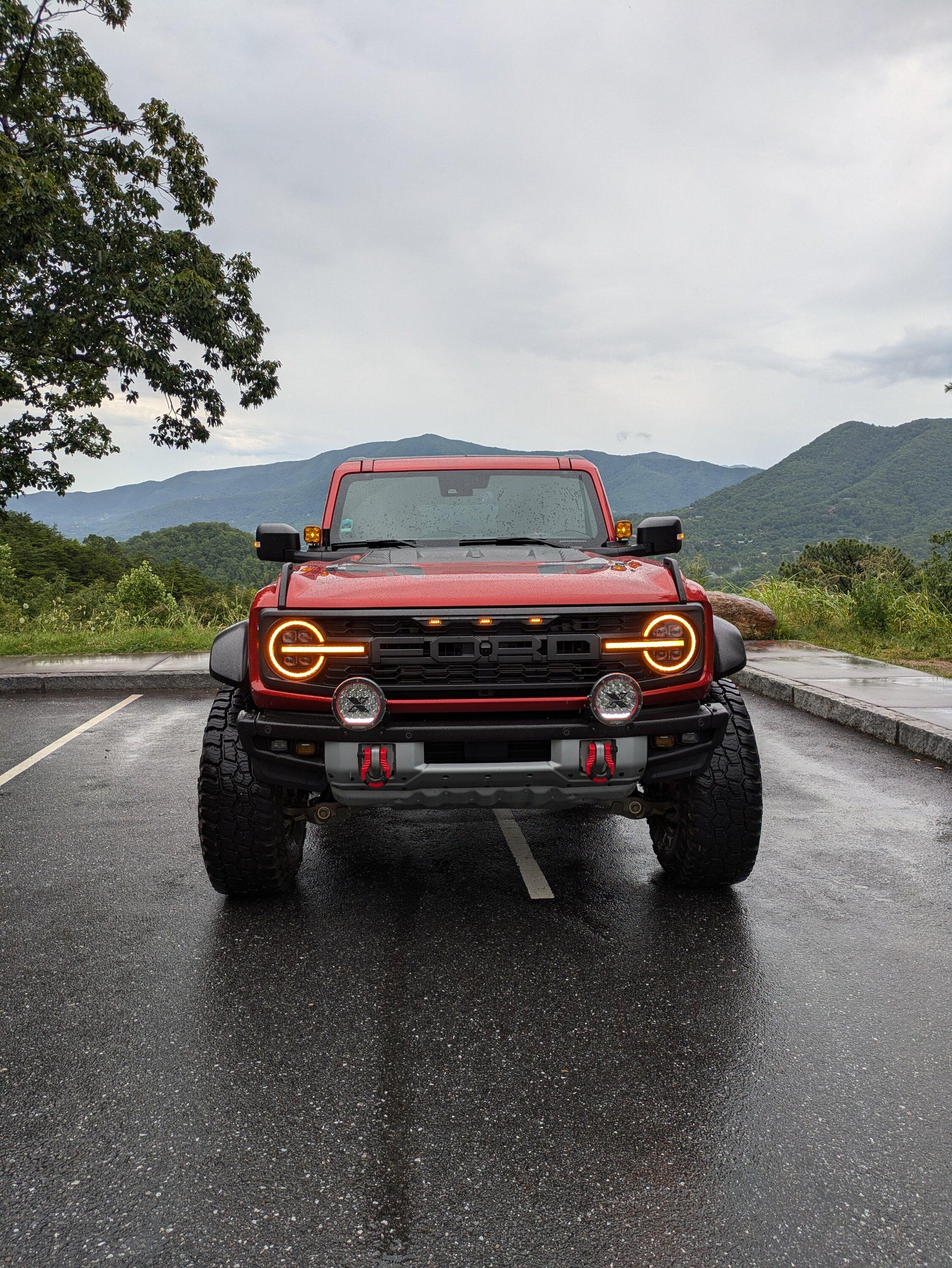 Ford Bronco Form Lighting LED headlights installed on a Bronco Raptor 1000004034