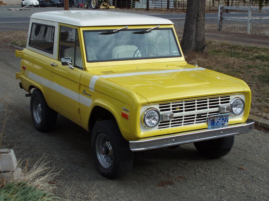 Ford Bronco The color we should have gotten yellow