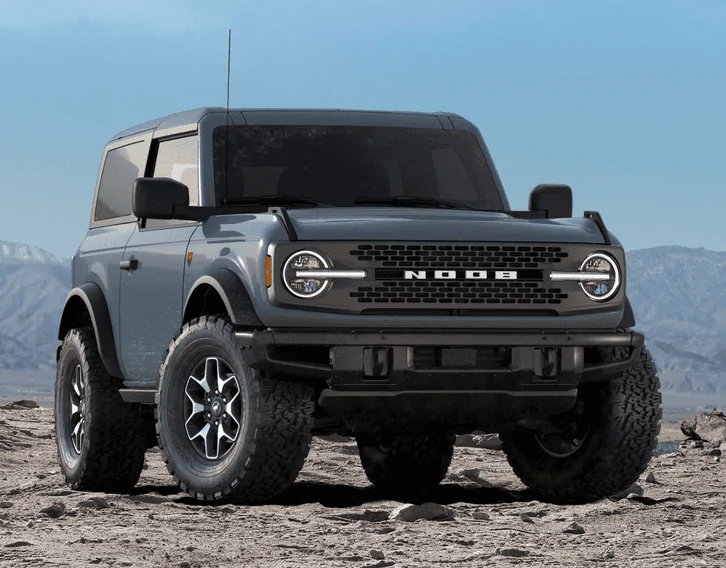 Ford Bronco Fender flares removed Sasquatch Mock Up 1606609076197
