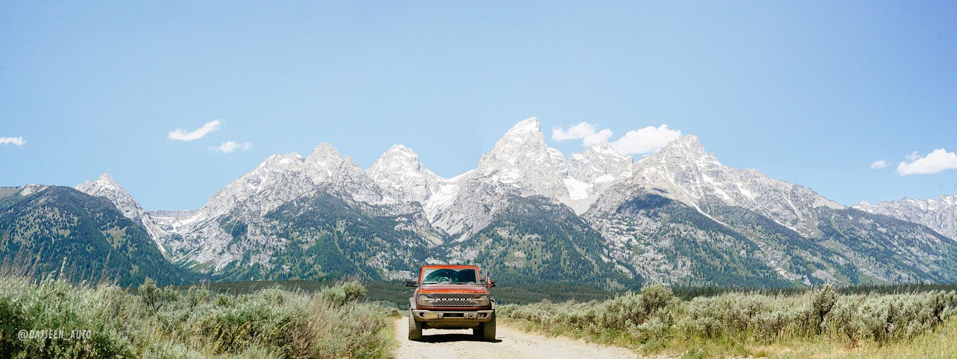 Ford Bronco Red Bandit rescues dog in Tetons and visits Yellowstone. 50k Mile Special Episode. DSC09254-Pano