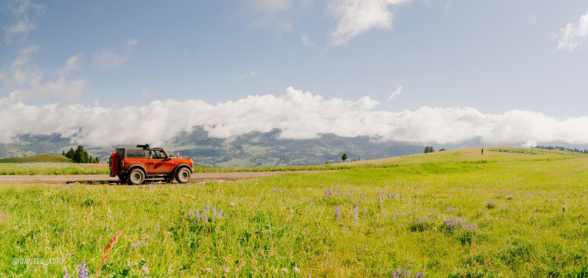 Ford Bronco Red Bandit rescues dog in Tetons and visits Yellowstone. 50k Mile Special Episode. DSC09751-Pano
