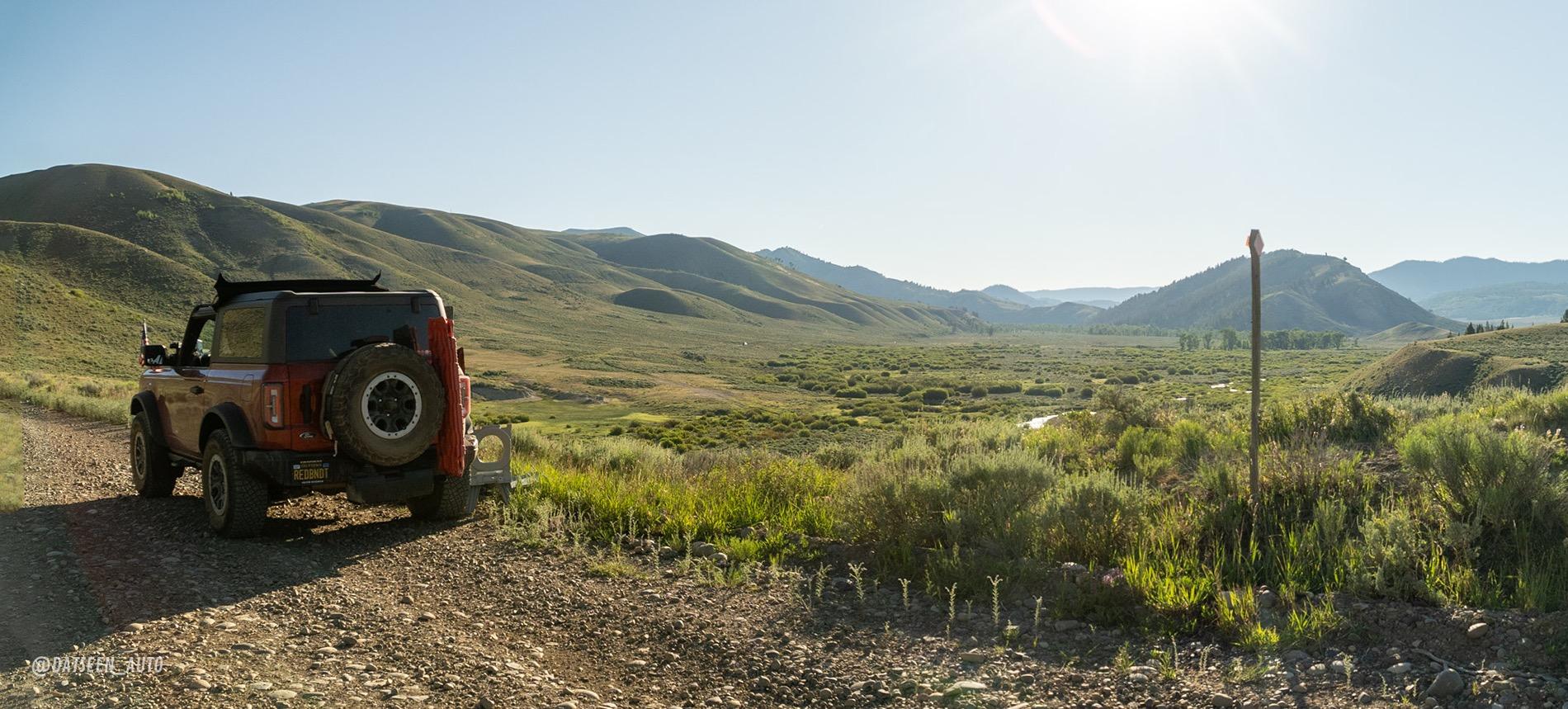 Ford Bronco Red Bandit rescues dog in Tetons and visits Yellowstone. 50k Mile Special Episode. DSC00220-Pano-2