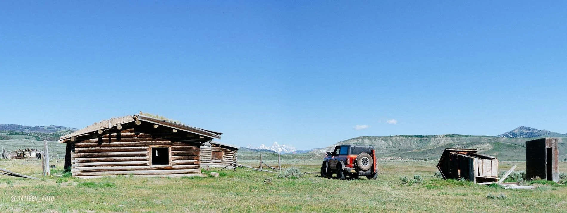 Ford Bronco Red Bandit rescues dog in Tetons and visits Yellowstone. 50k Mile Special Episode. DSC00300-Pano-Enhanced-SR
