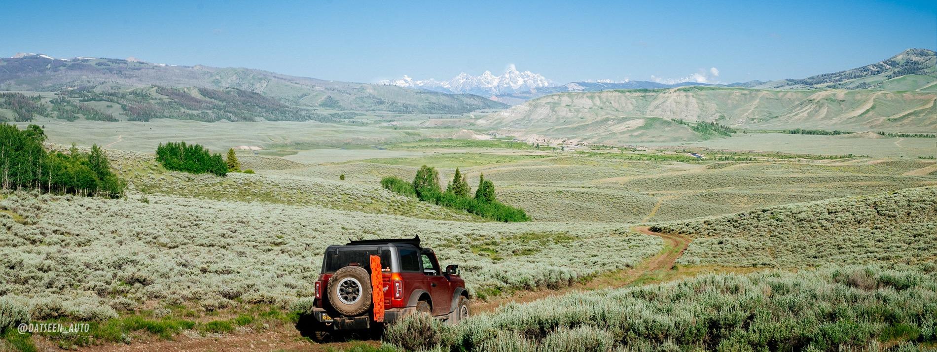 Ford Bronco Red Bandit rescues dog in Tetons and visits Yellowstone. 50k Mile Special Episode. DSC00271-Pano