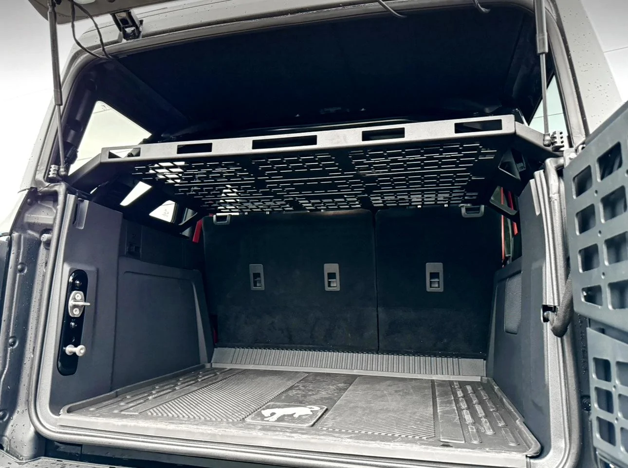 Bronco Raptor Rear Cargo Maximize your journey with BROADDICT 4 Door Interior Rear Cargo Basket ...