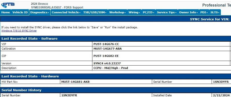 Ford Bronco Software current version check and OTA update issue? 1720718926152-zg