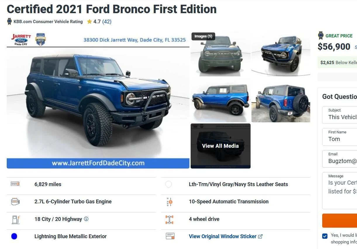 Ford Bronco First Edition vs Newer Models 1721010469966-jr