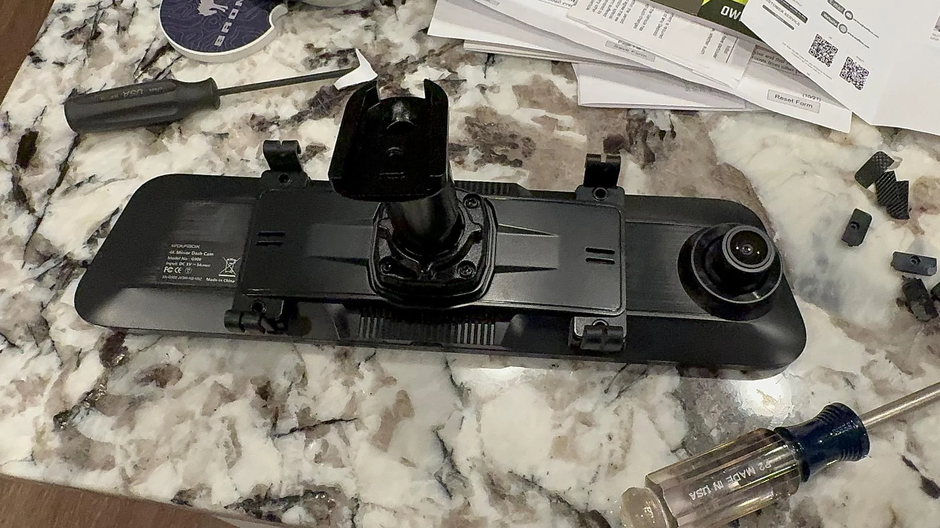 Ford Bronco Wolfbox g900 mirror dash cam with off road video - install and review IMG_1697