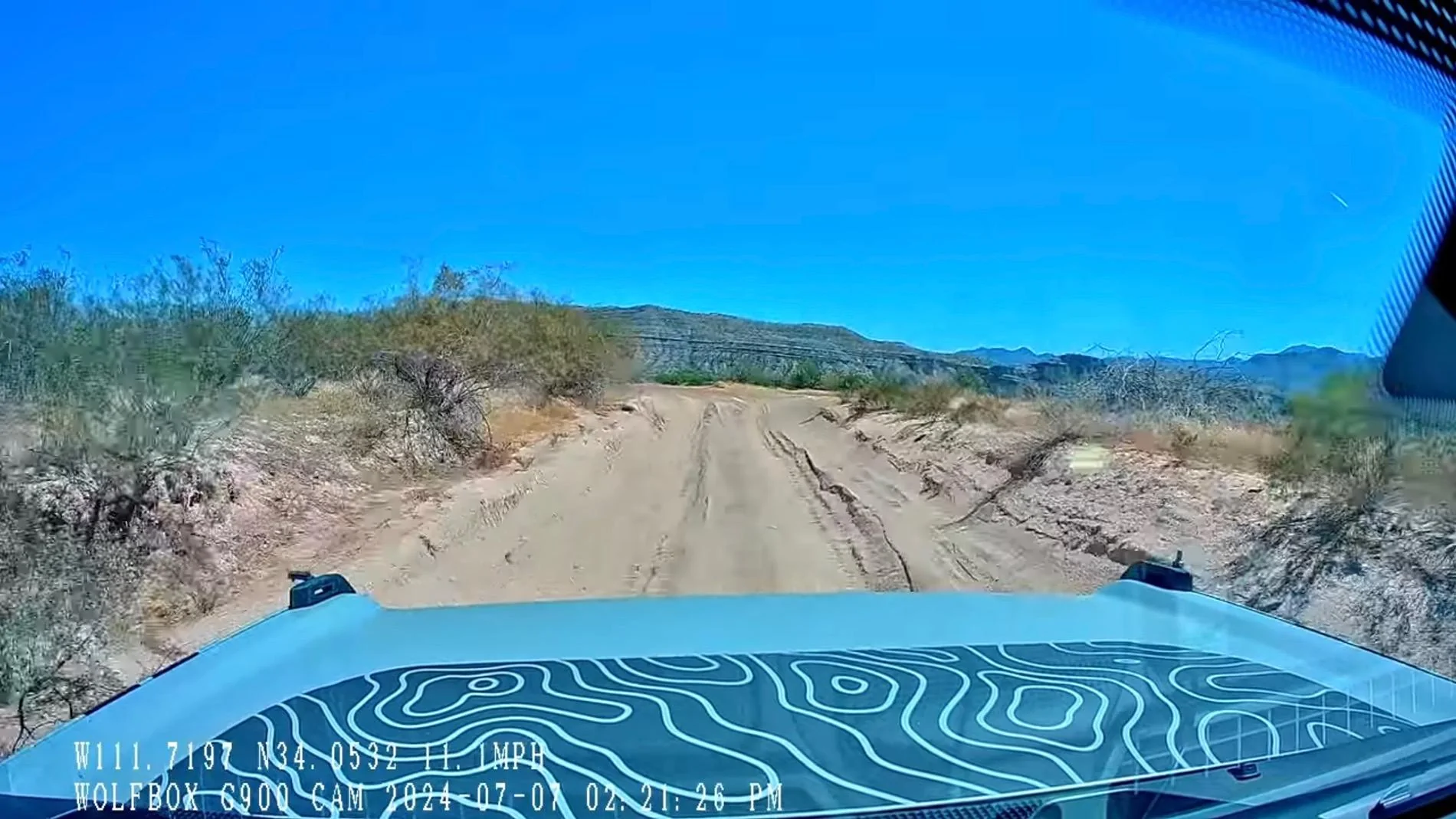 Ford Bronco Wolfbox g900 mirror dash cam with off road video - install and review IMG_0156