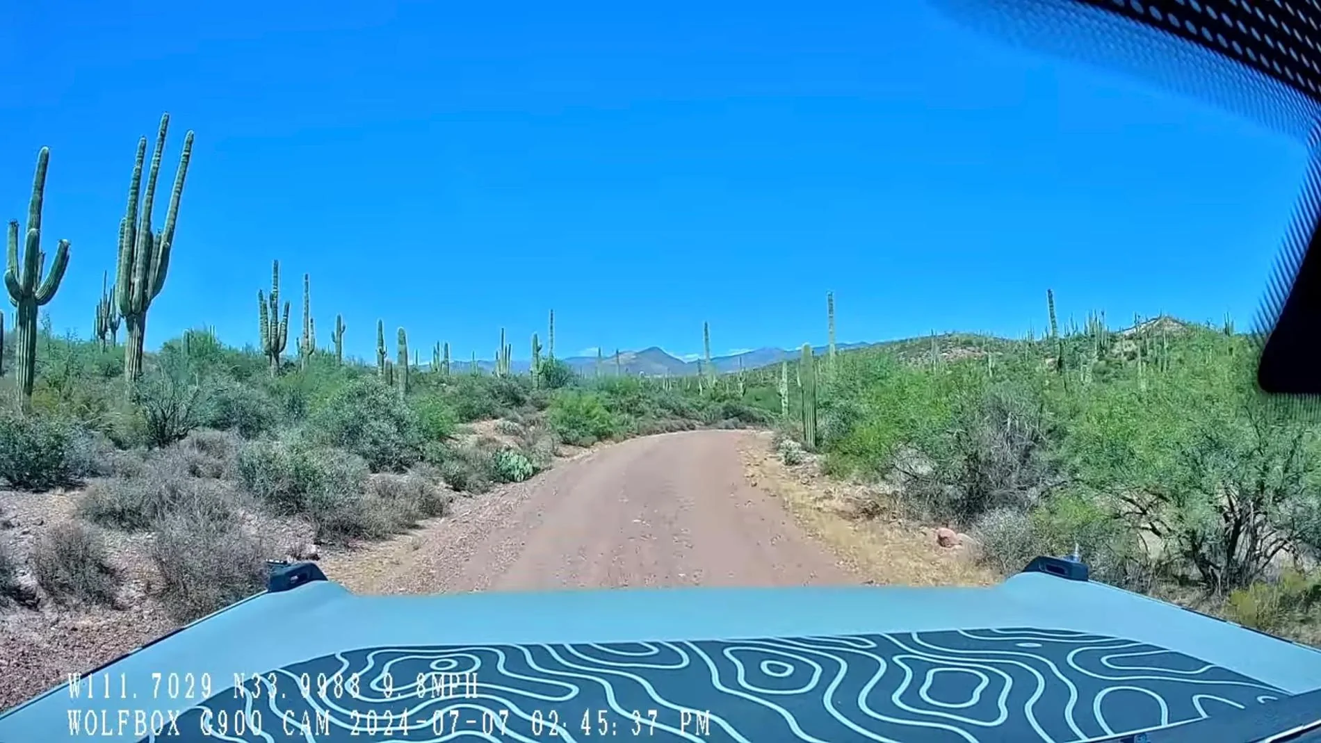 Ford Bronco Wolfbox g900 mirror dash cam with off road video - install and review IMG_0157