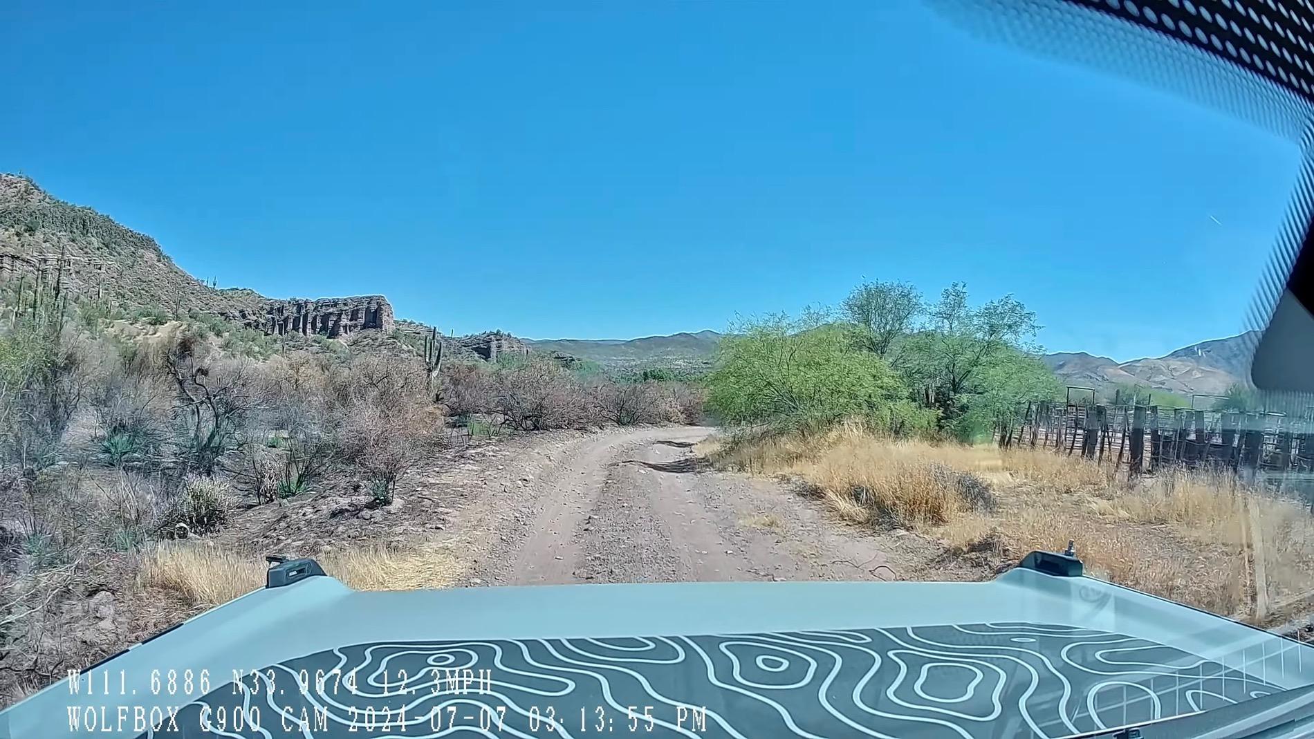 Ford Bronco Wolfbox g900 mirror dash cam with off road video - install and review IMG_0159