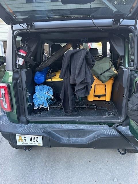 Ford Bronco Got Bikes? Cheap, safe bike storage! DIY fork holder rack using a 2x6 Bronco Full