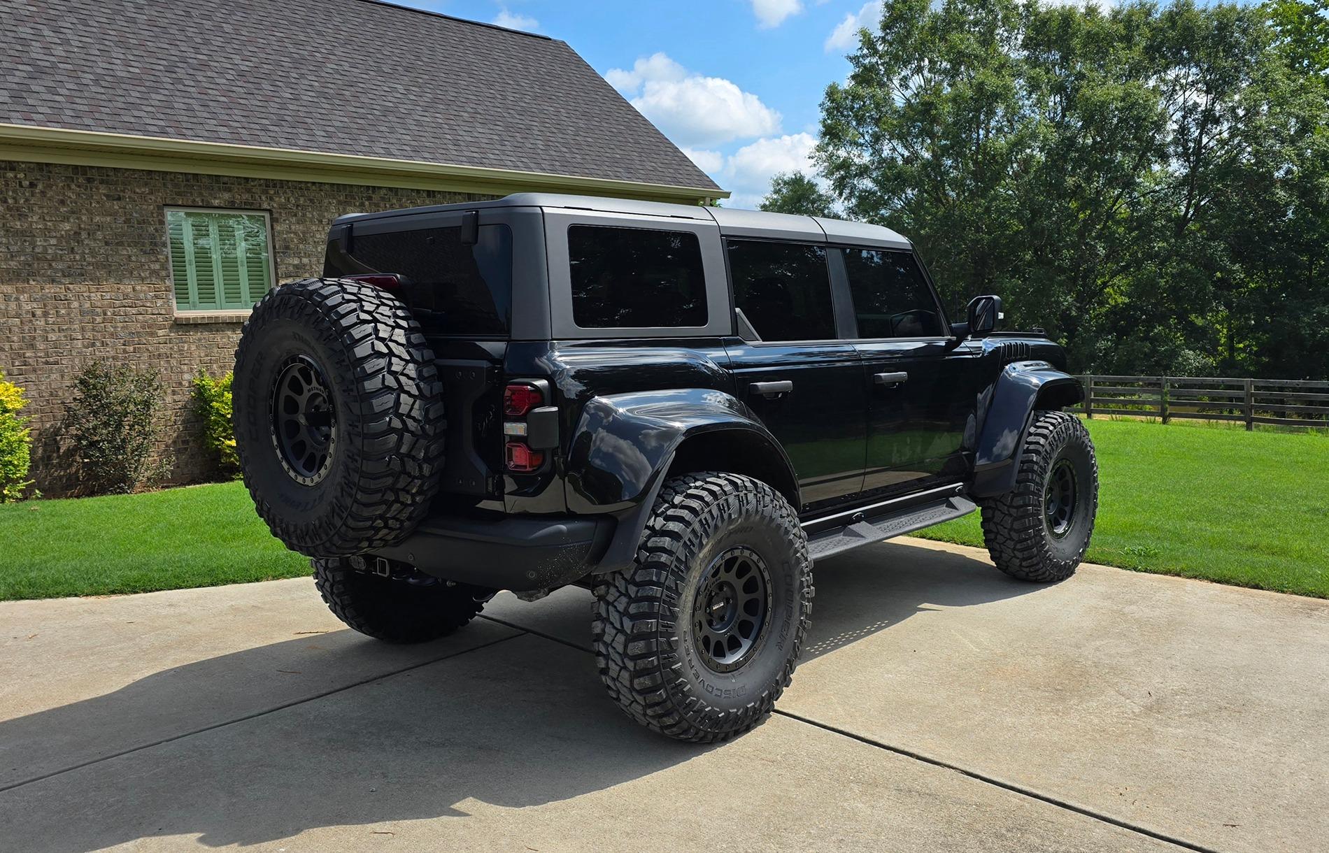 Ford Bronco RPG collars and 40" Coopers mounted up 20240716_110029